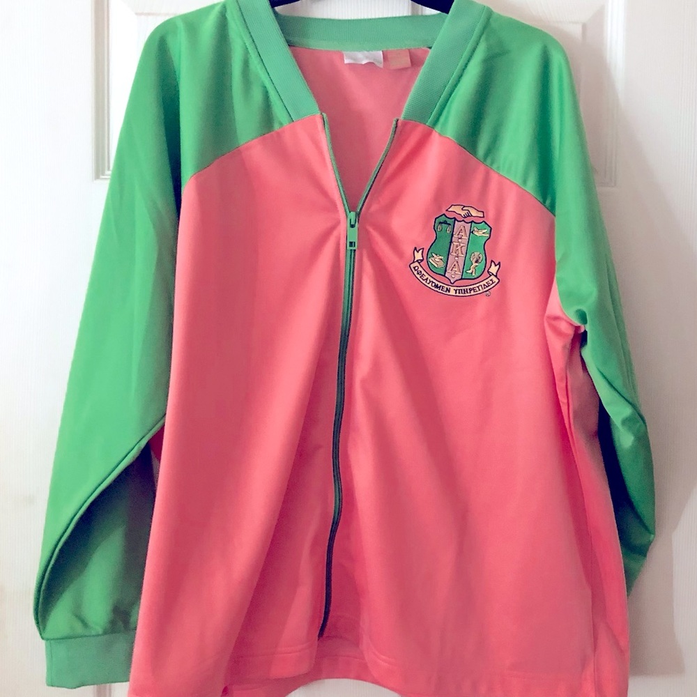 AKA 2x polyester zip up jacket